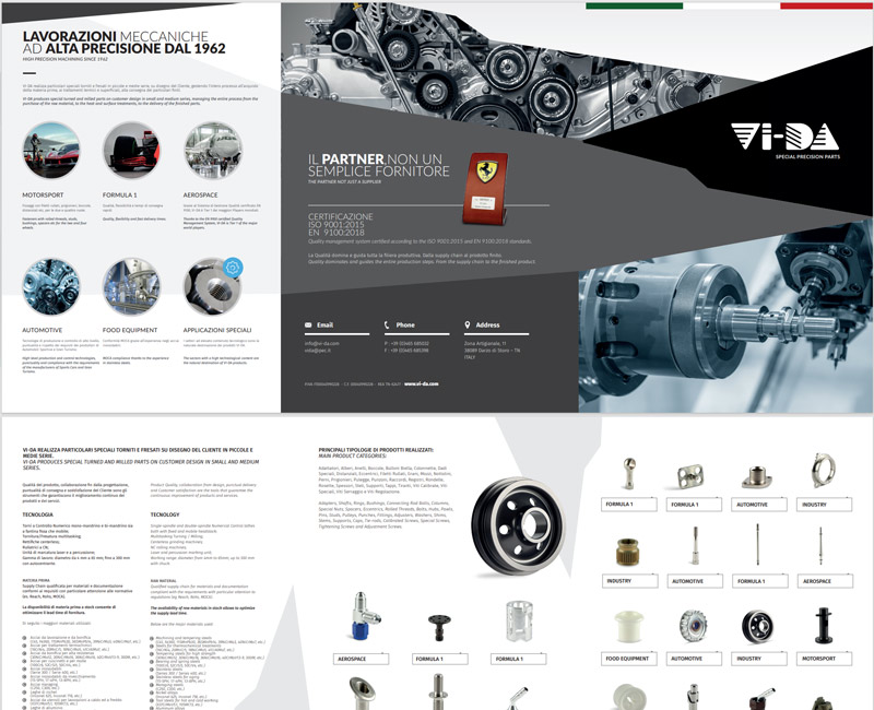 Creazione depliant aziendali