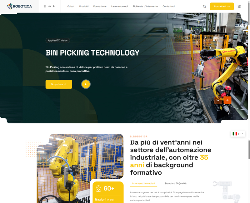 Creazione e gestione Sito web Goffirobotica.com